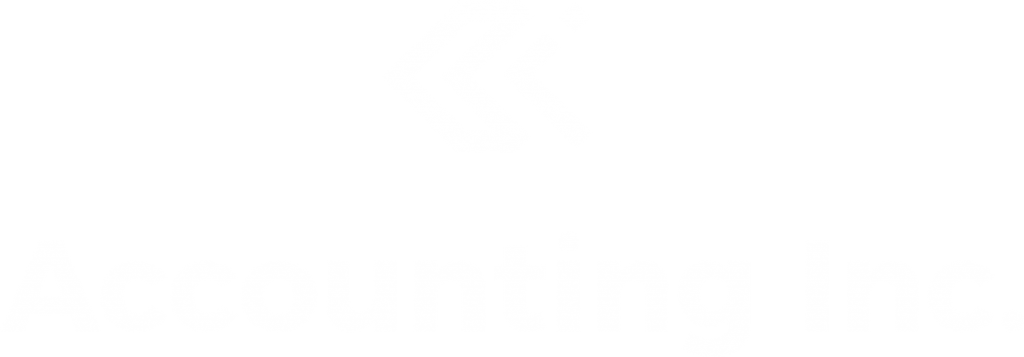 accounting inc white logo