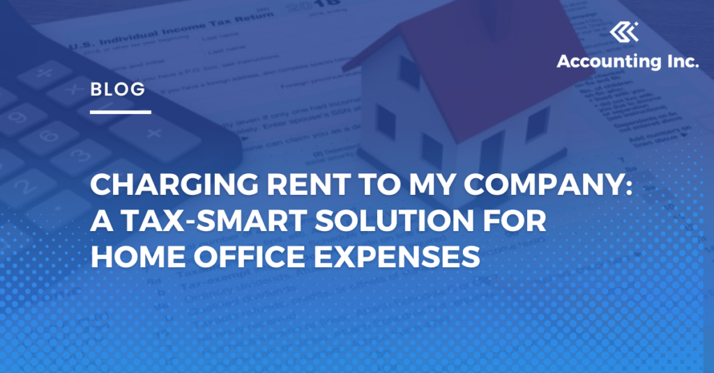 Charging rent to my company